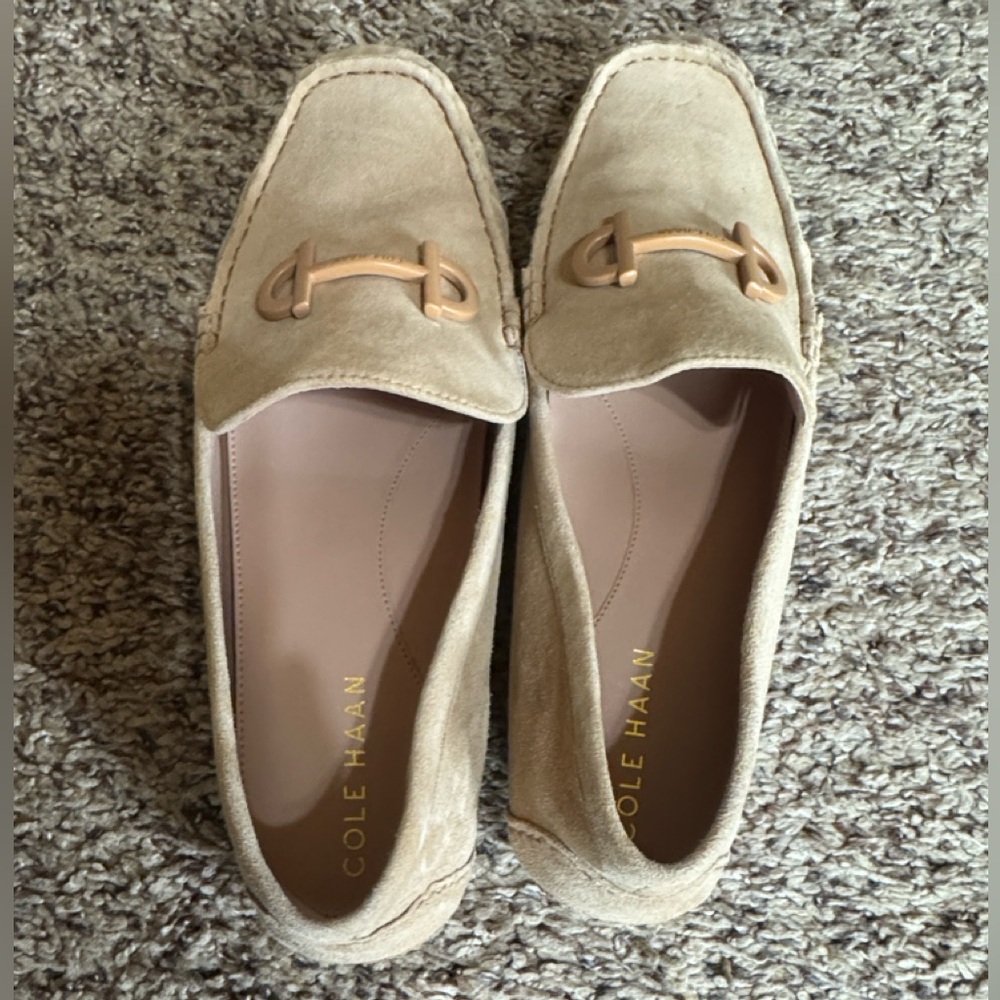 Cole Haan Tully tan suede driving Mocs Size 7.5 - Picture 12 of 13